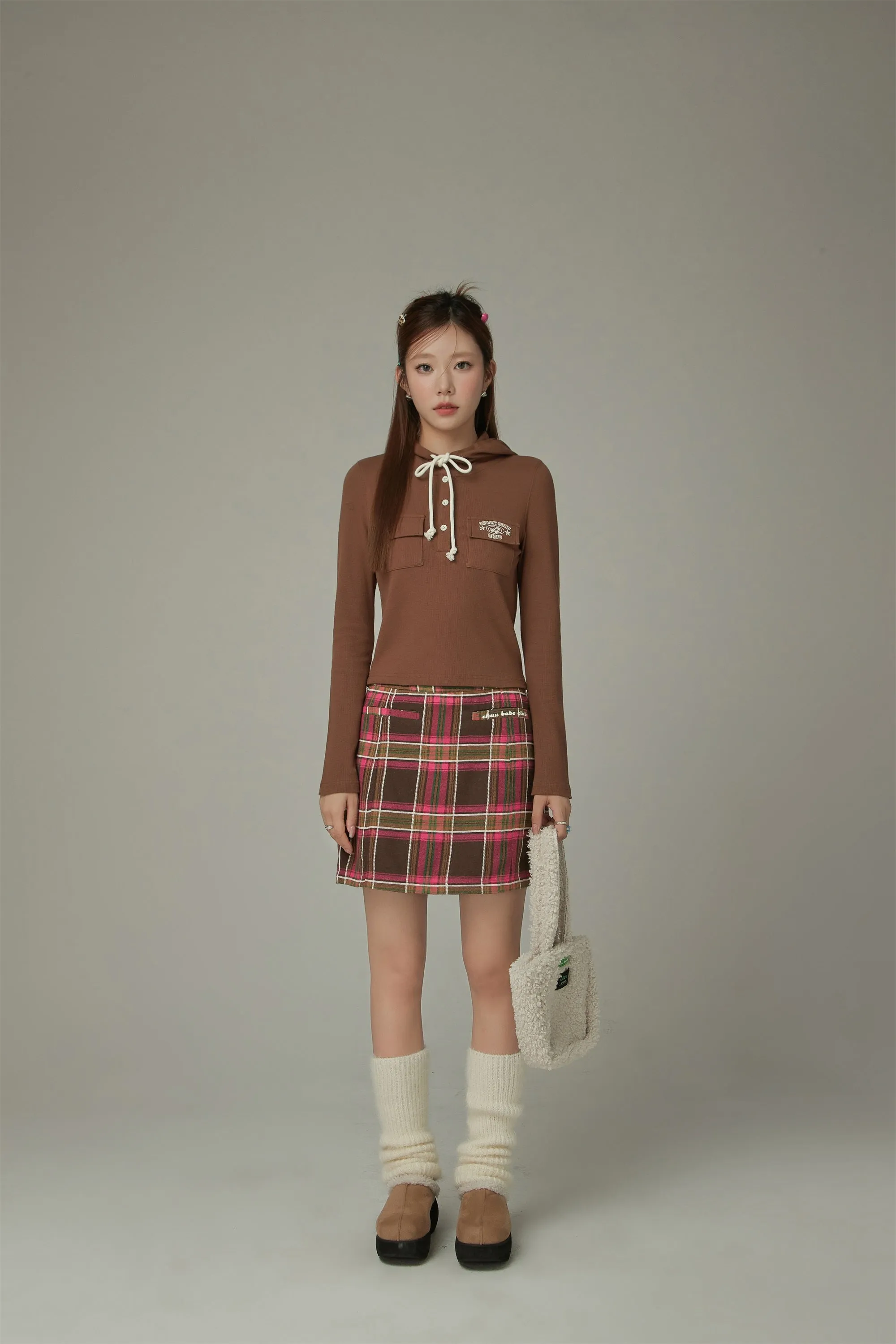 A-Line Check Skirt