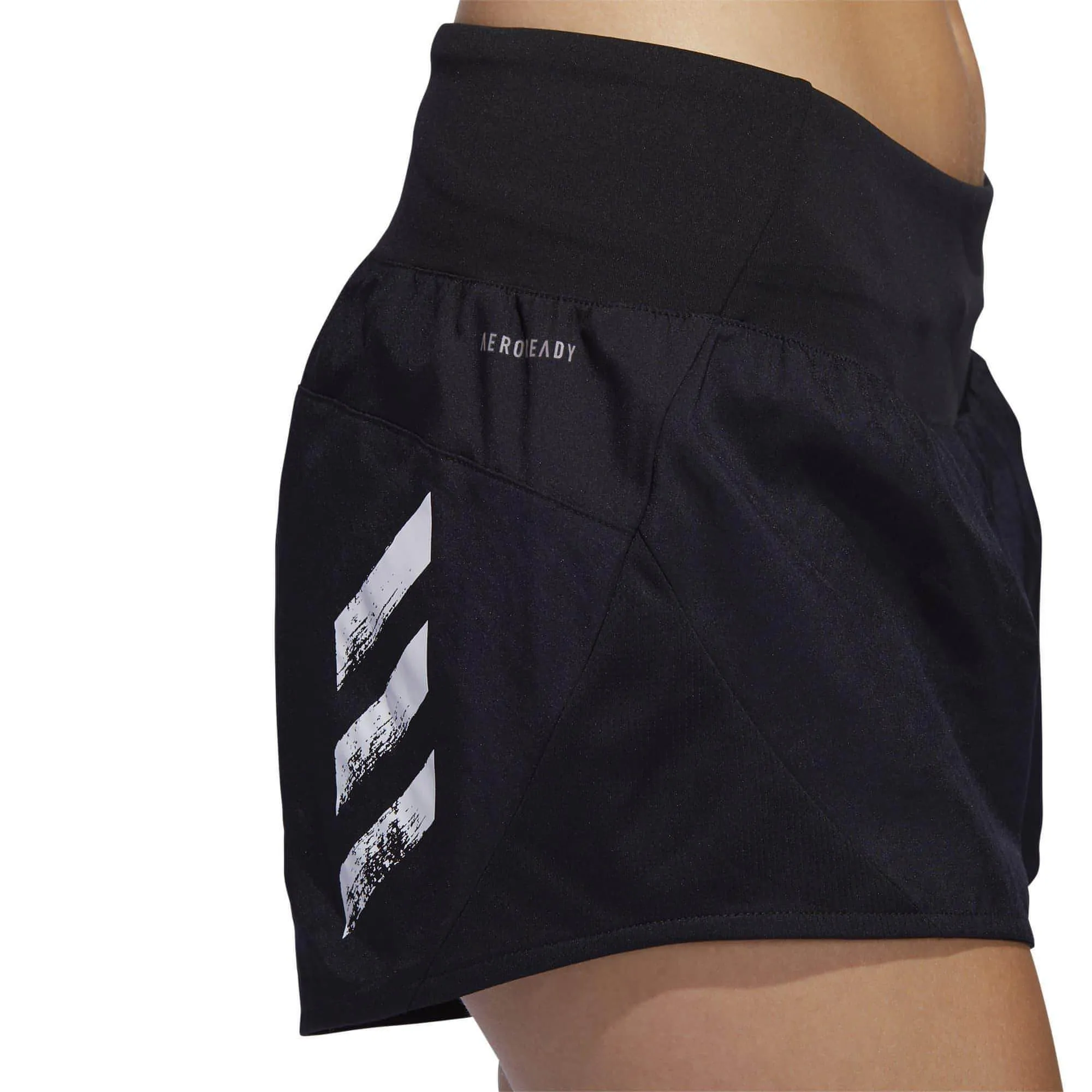 adidas Run It 3 Inch Womens Running Shorts - Black