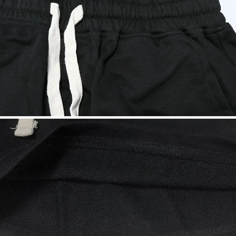 Aidase 2024 Summer Male Shorts Cotton Casual Running Shorts Men Joggers Fitness Workout Shorts Black Quick Dry Gym Sports Short Pants