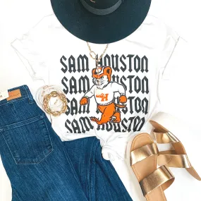 Bearkat Game Day | Sam Houston Bearkat Logo Short Sleeve Graphic tee in White