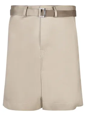 Beige Chino Bermuda Shorts