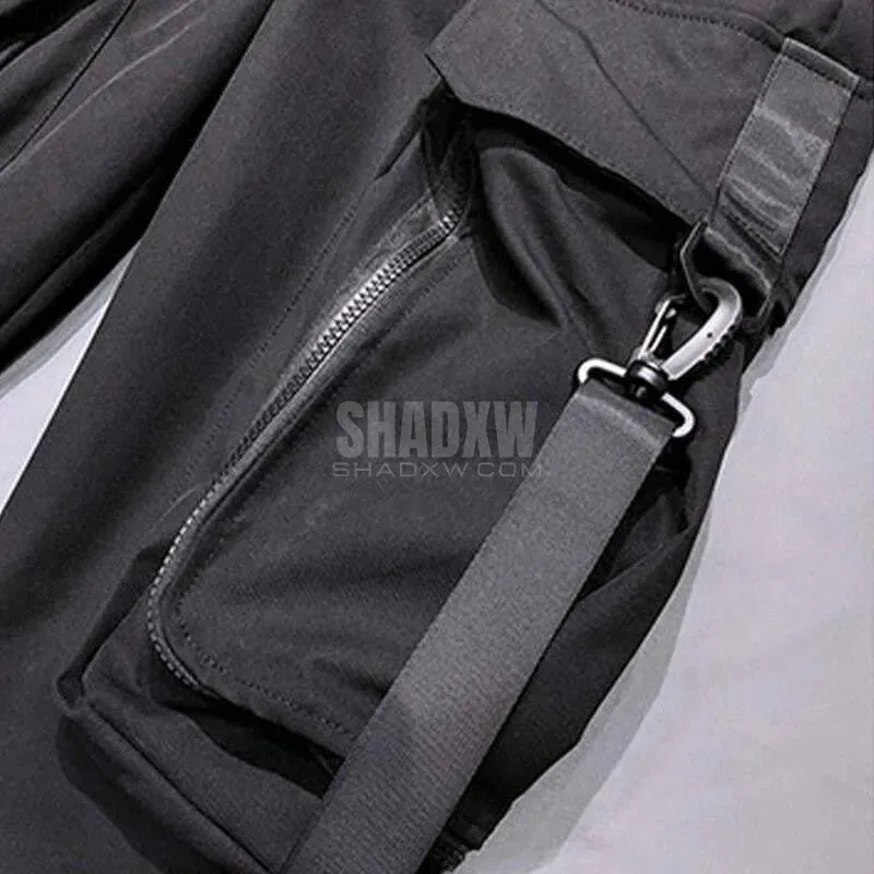 Black Slim Fit Cargo Pants