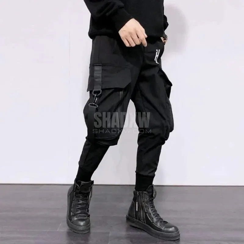 Black Slim Fit Cargo Pants