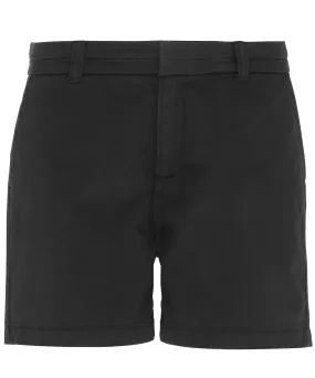 Black - Women's chino shorts