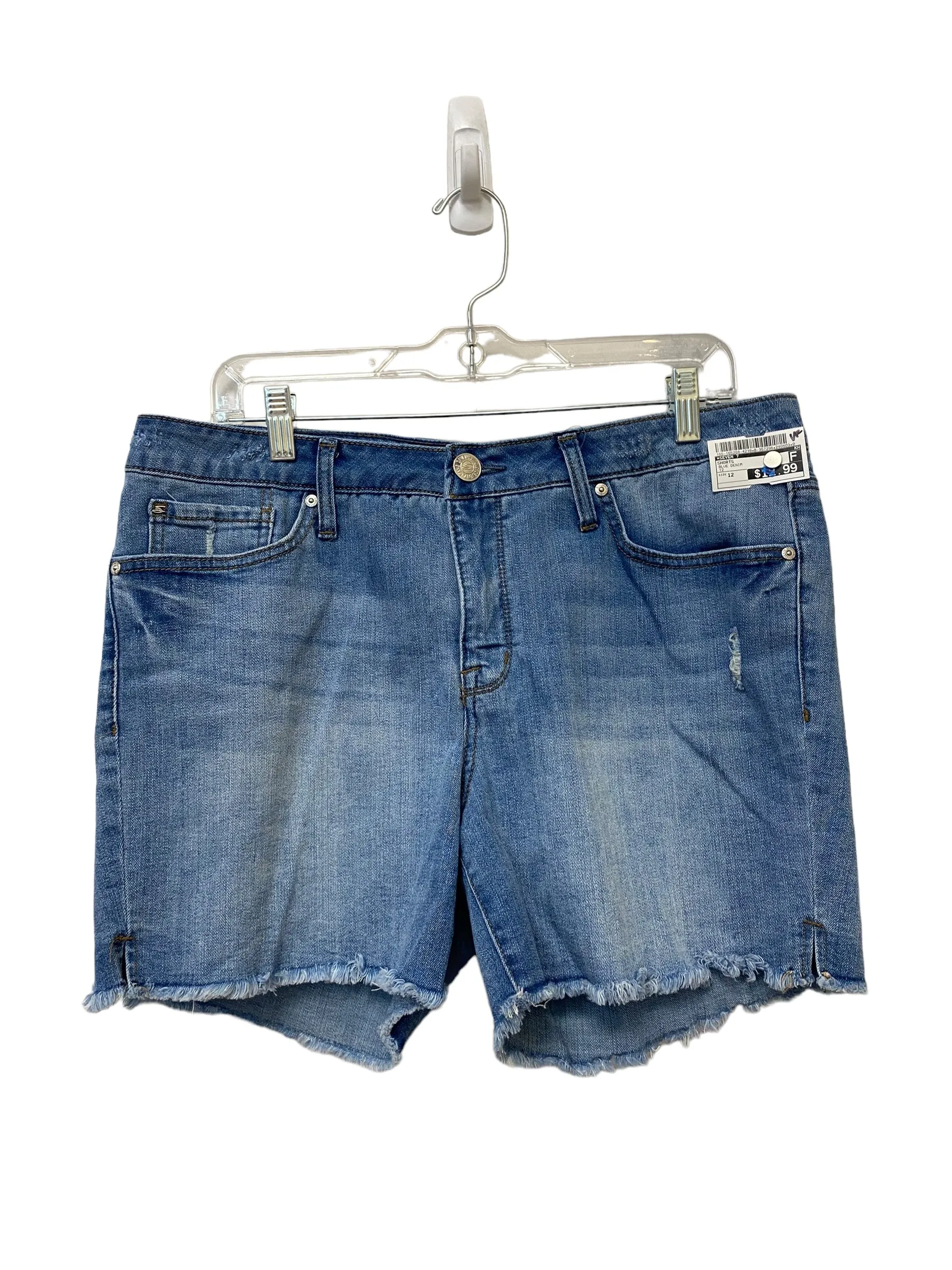 Blue Denim Shorts Seven 7, Size 12