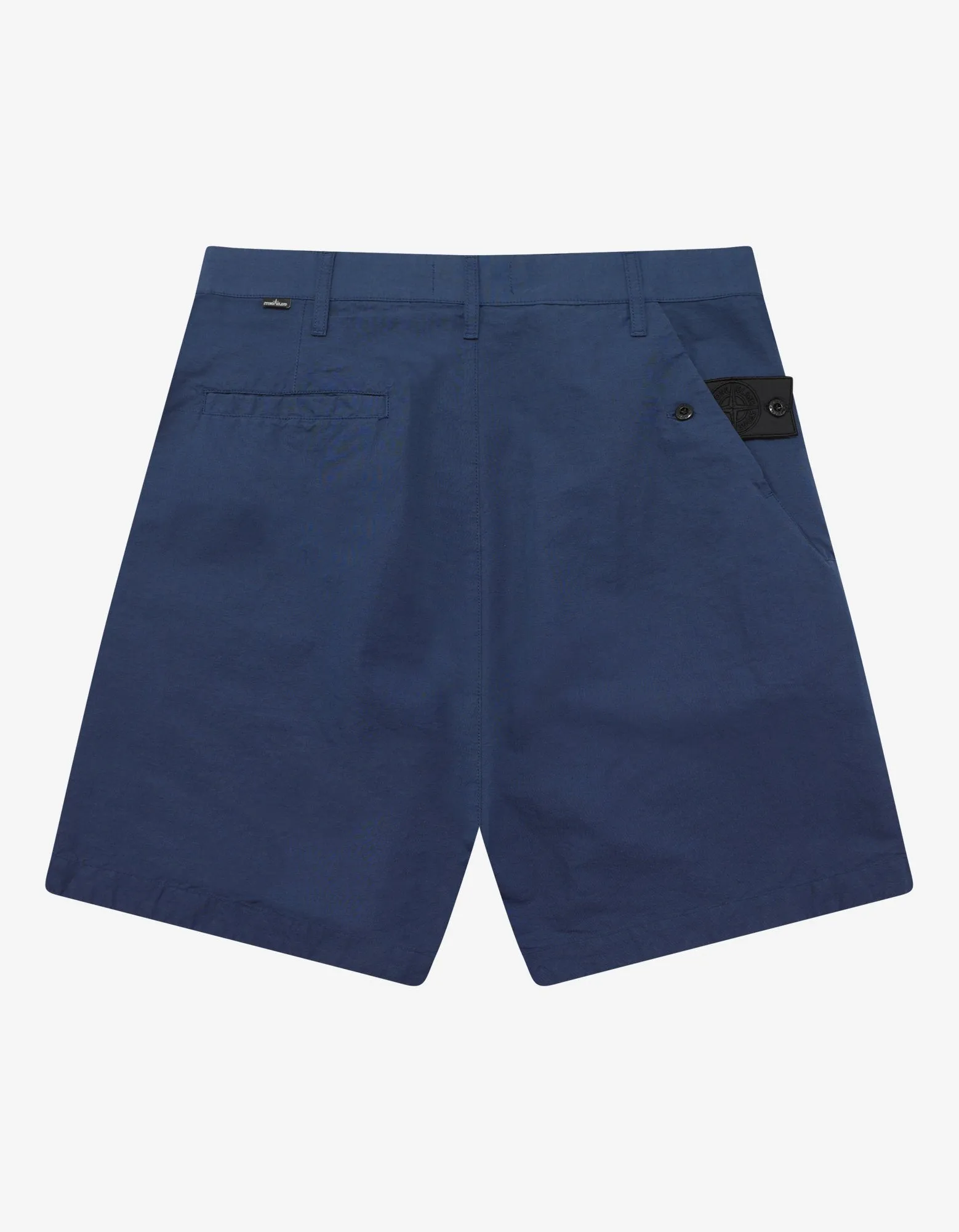 Blue Zip Chino Shorts -