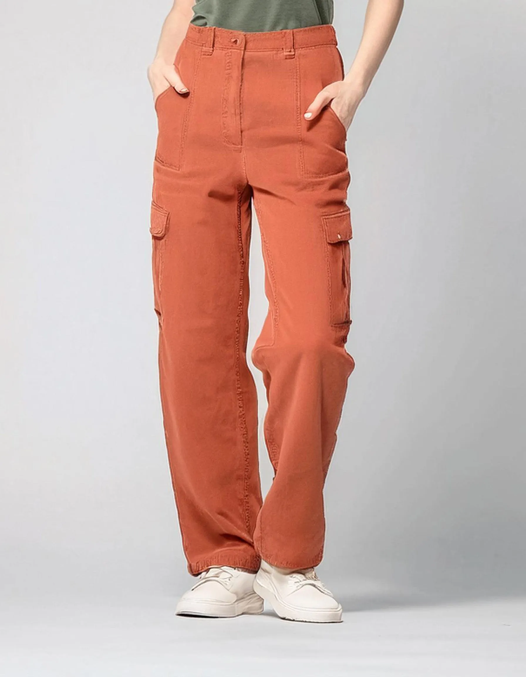 Bright Orange Cargo Pants