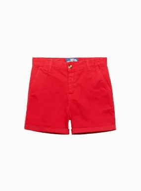 Charlie Chino Shorts in Red