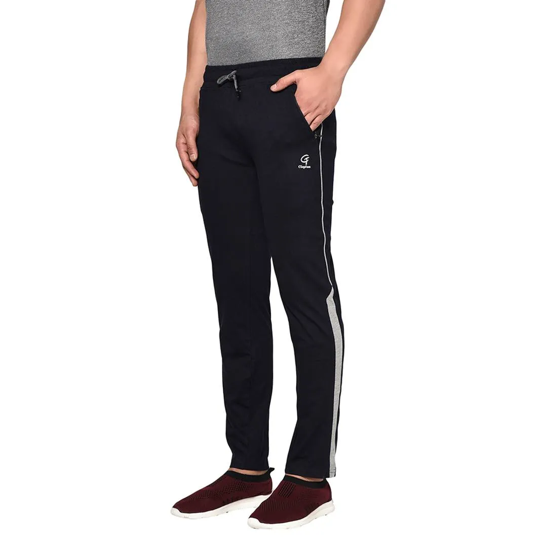 Cotton Blend Navy Track Pant/Pyjama For Men