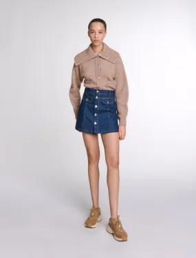 Denim skort