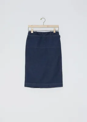 Denim Straight Skirt