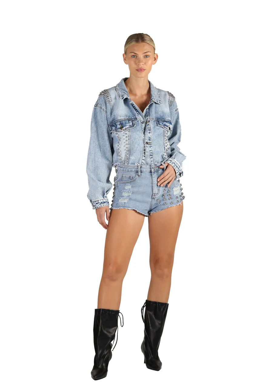 DENIM TACHU SHORTS