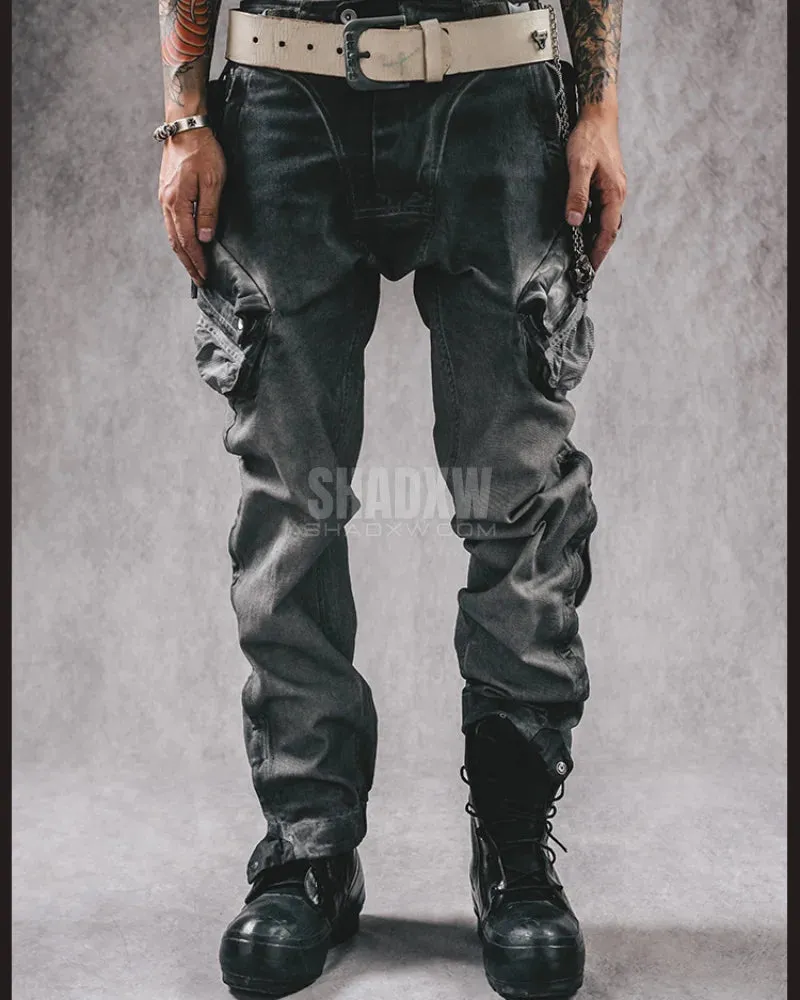 Distressed Cargo Pants