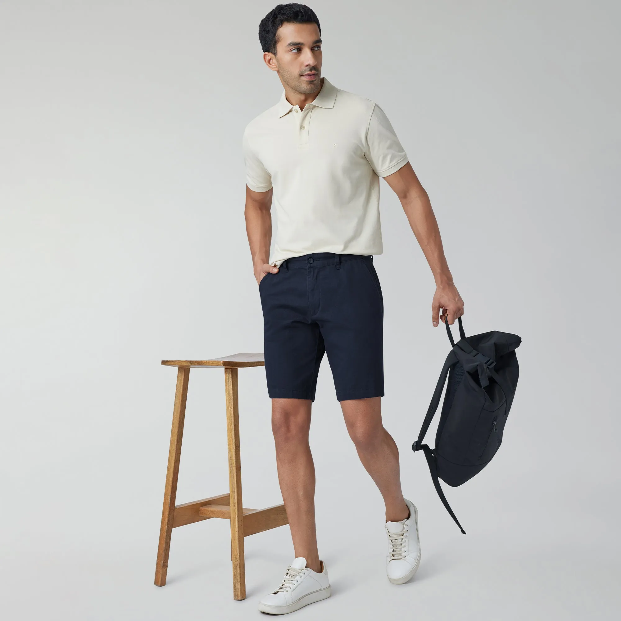 Element  Cotton Chinos Shorts For Men Midnight Blue