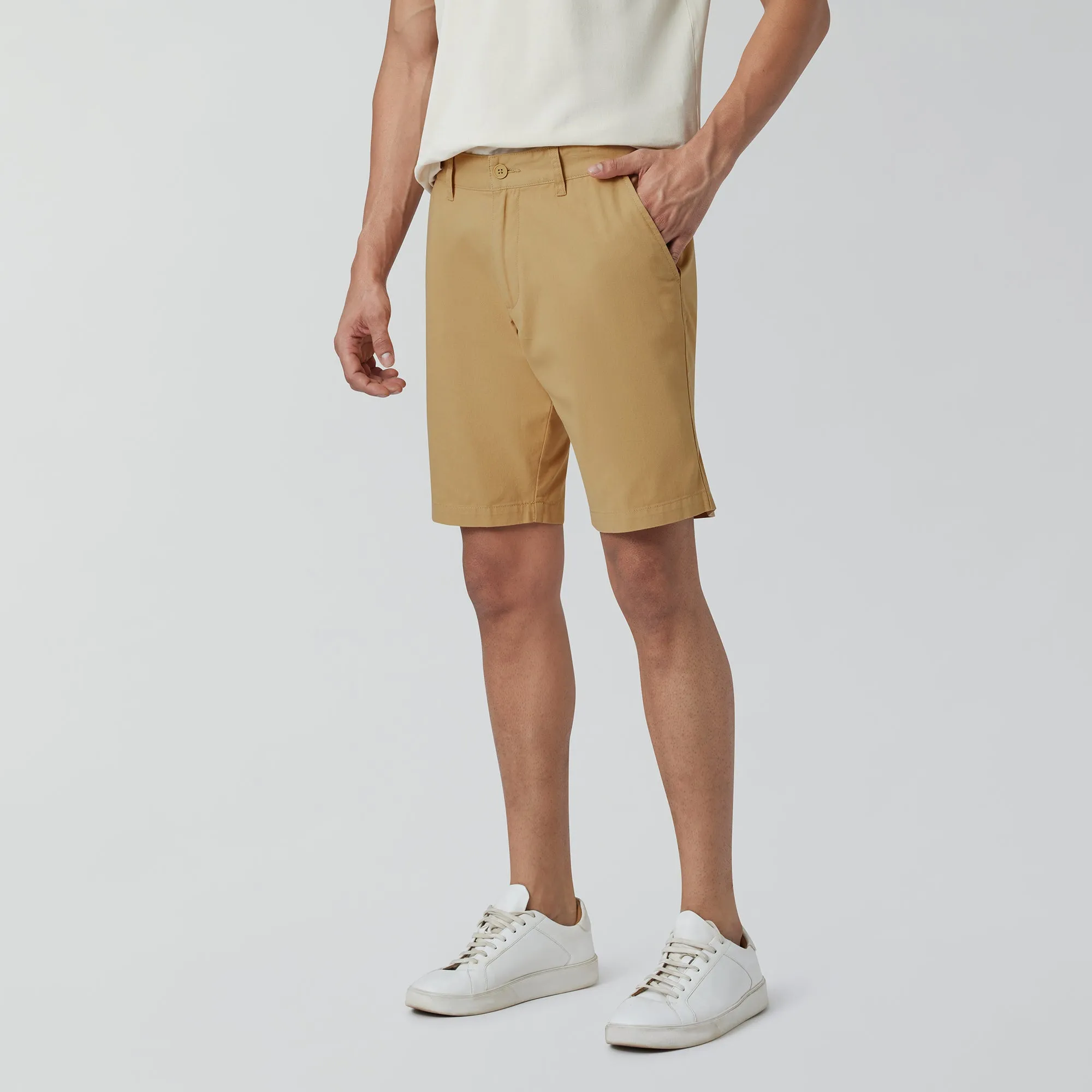 Element Cotton Chinos Shorts For Men Sand Brown