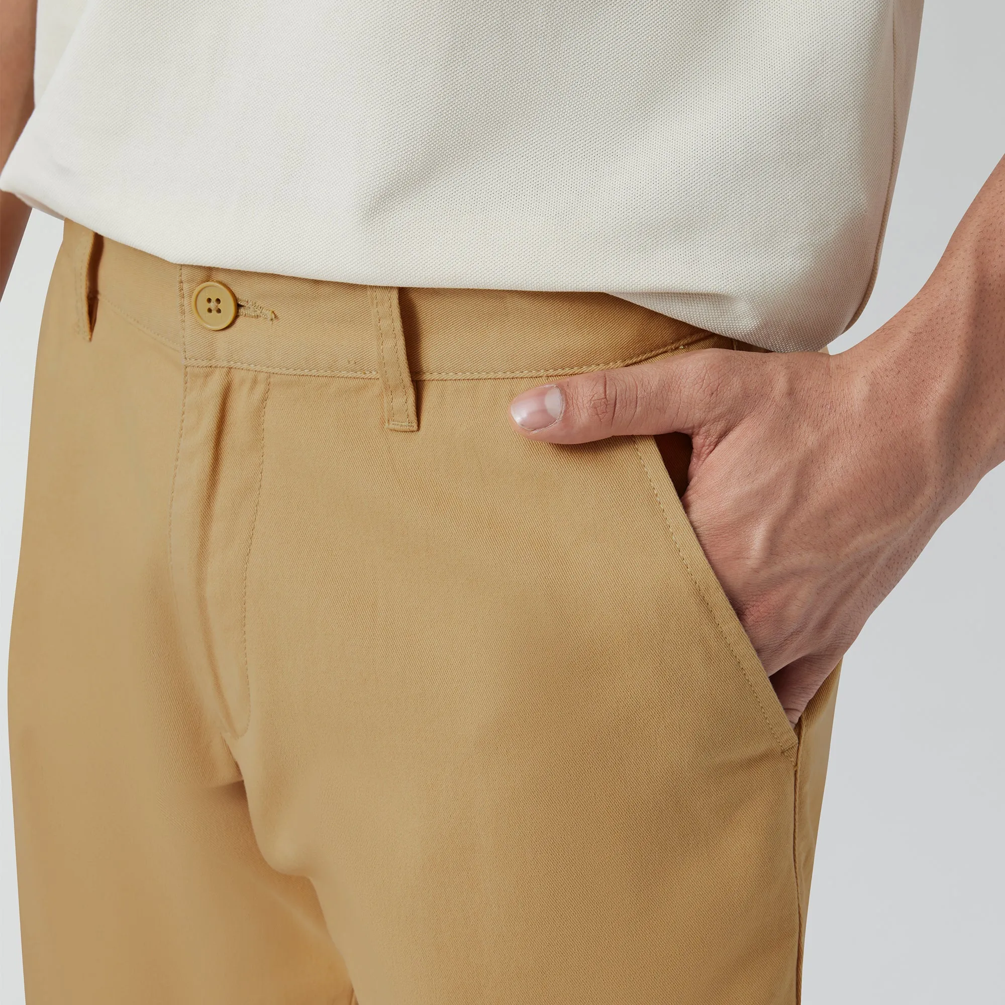 Element Cotton Chinos Shorts For Men Sand Brown