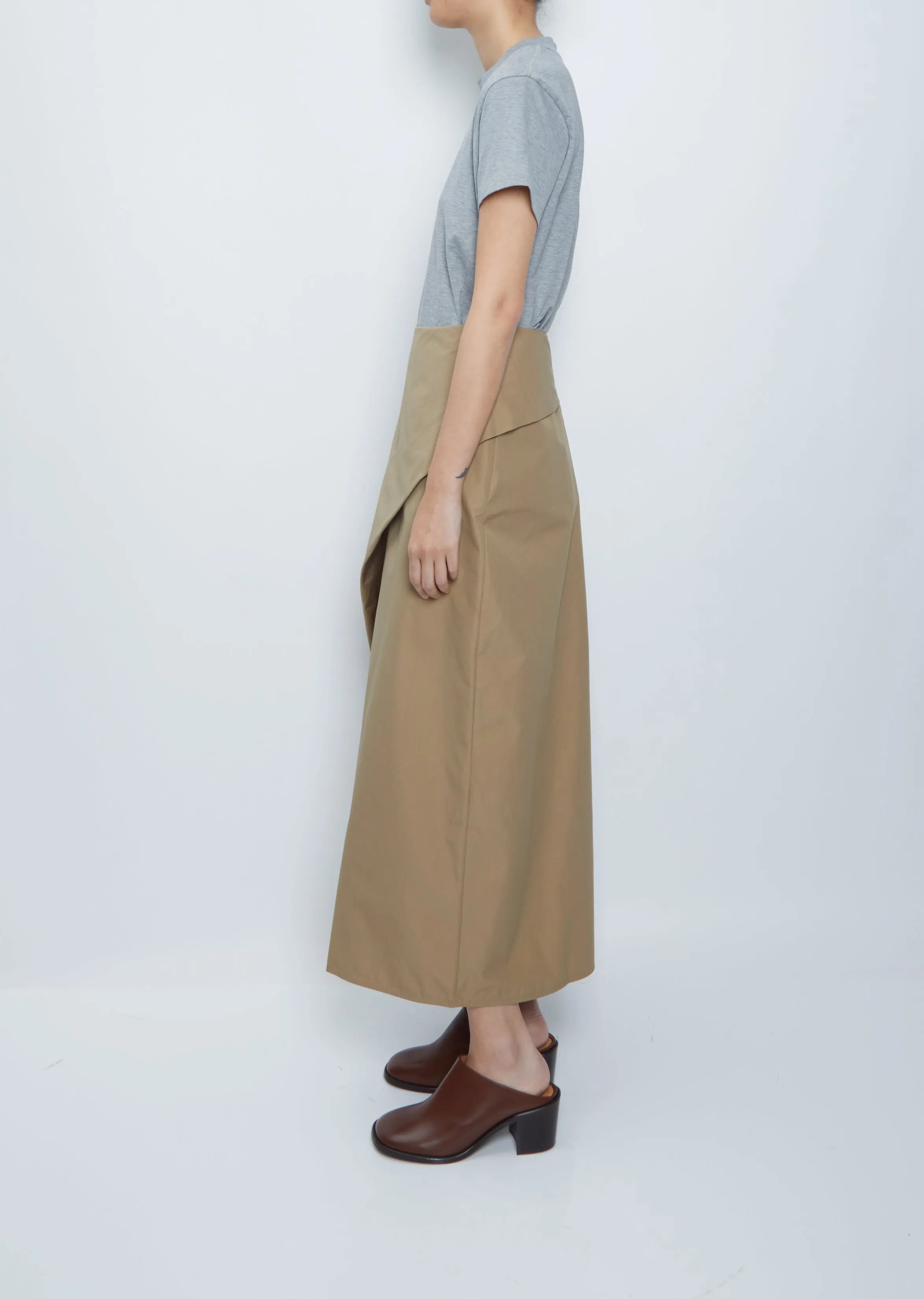 Emin Cotton Blend Skirt