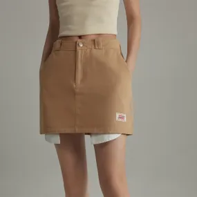 Exposed Pockets A-Line Mini Skirt