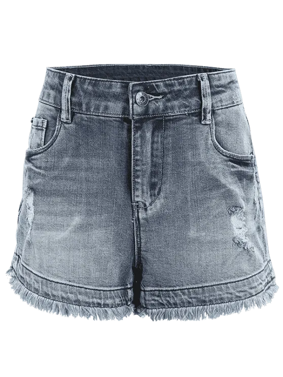 Fashion Cutoffs Destroyed Denim Shorts