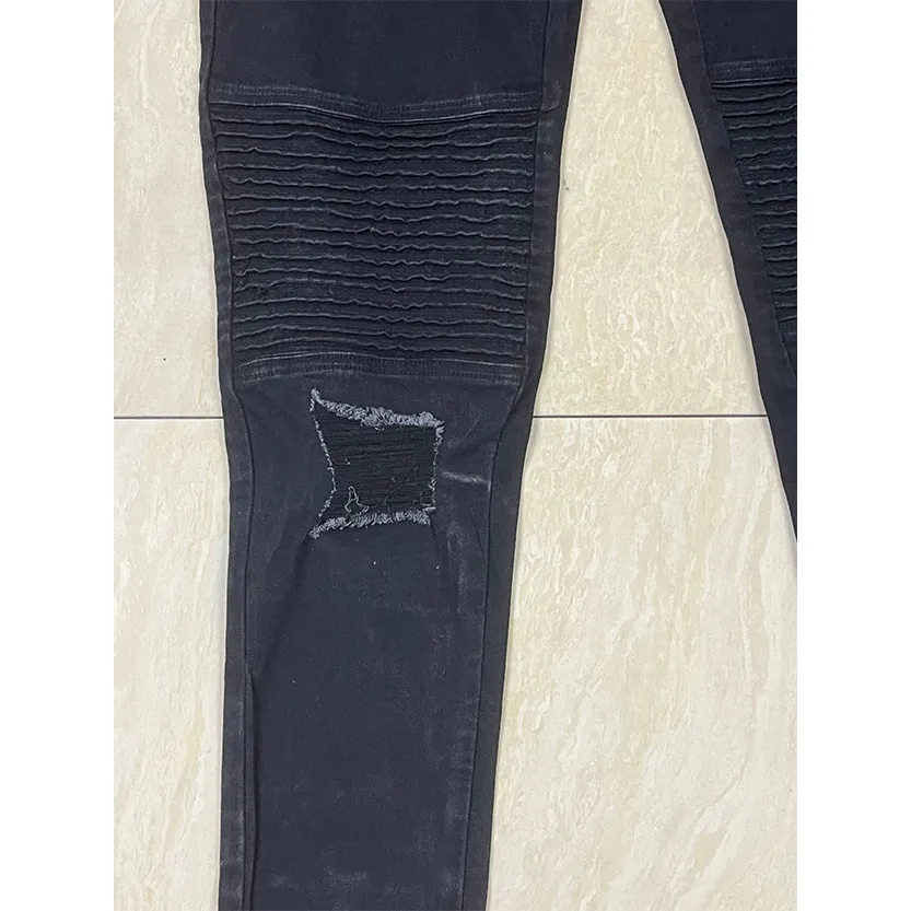 Funki Buys | Pants | Men's Punk Skinny Denim Zipper Jeans