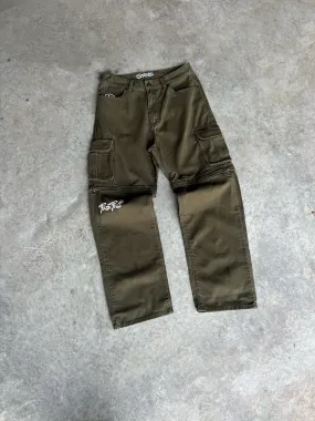 GREEN ZIP OFF PANTS