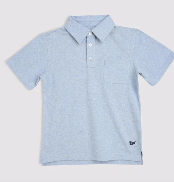 Heather Blue Polo