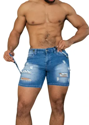 Homar Strap Shorts (Sky Blue)