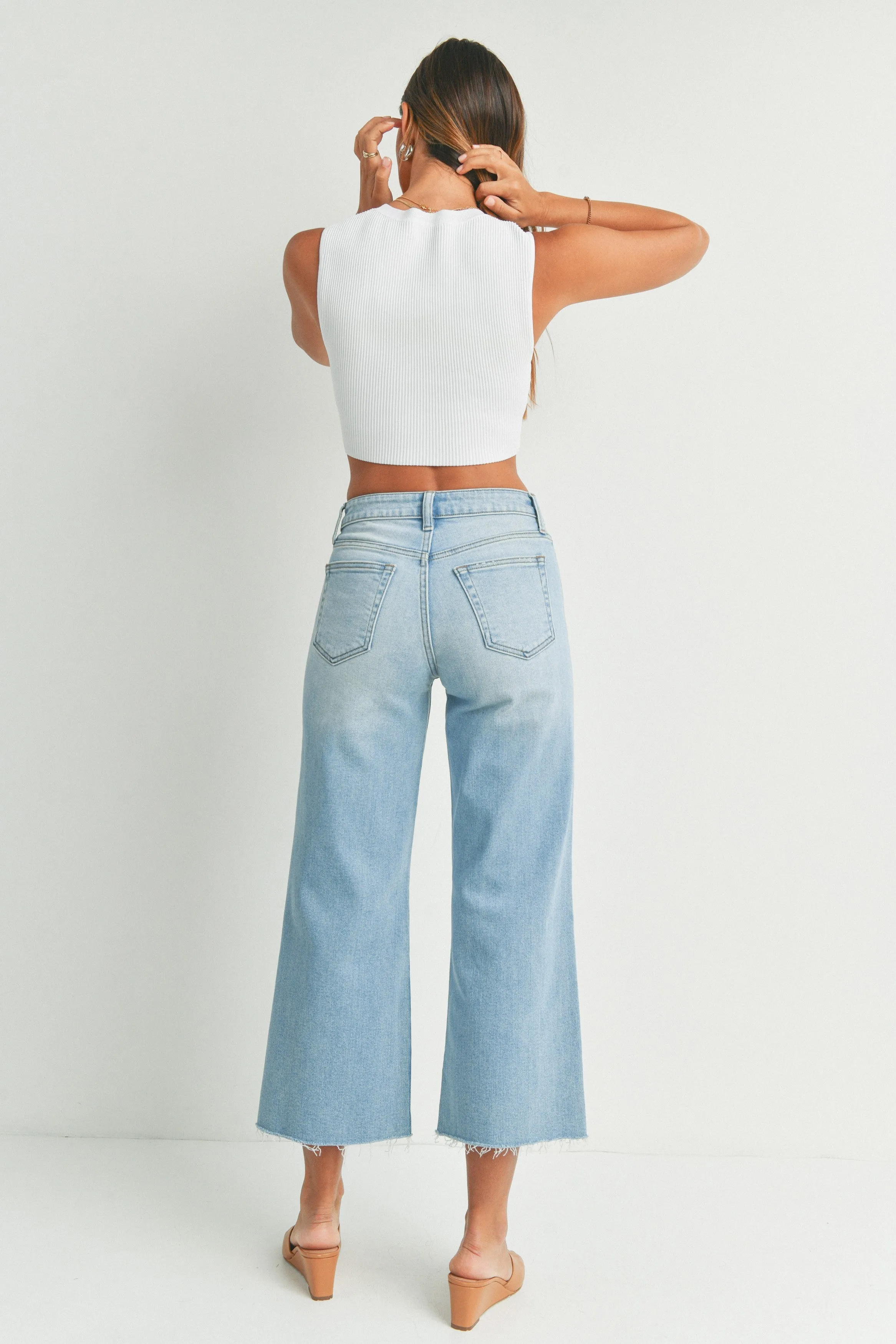 Just Black Slim Wide Leg Jeans