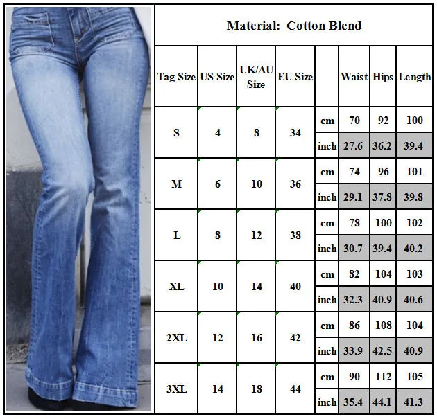 KittenAlarm - Skinny Flared Jeans Women's Fashion Denim  Pants Bootcut Bell Bottoms Stretch Trousers Women Jeans Woman Jeans Low Rise Jeans