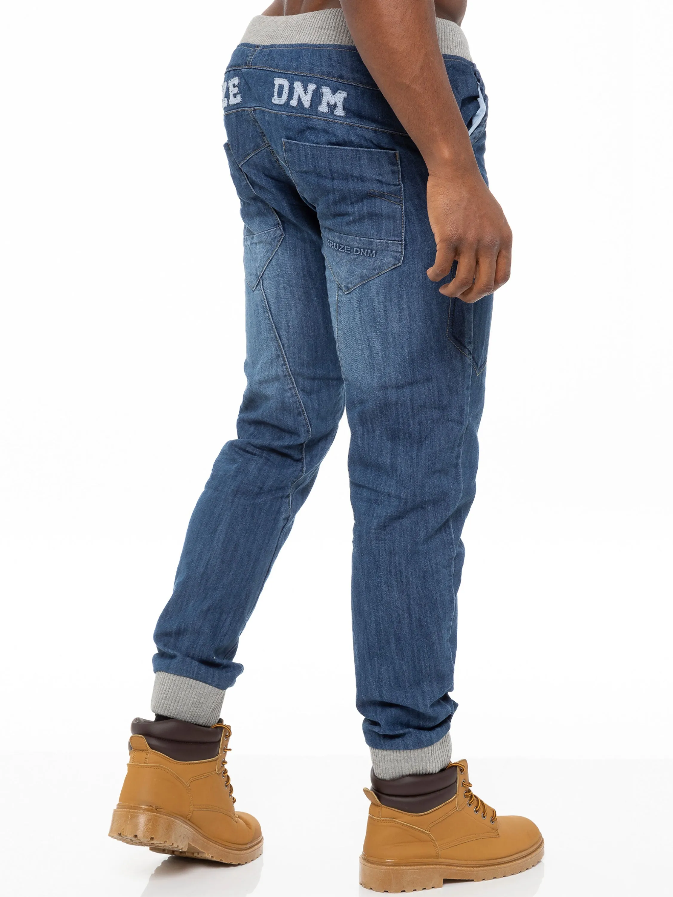 Kruze | Mens Denim Cuffed Jeans