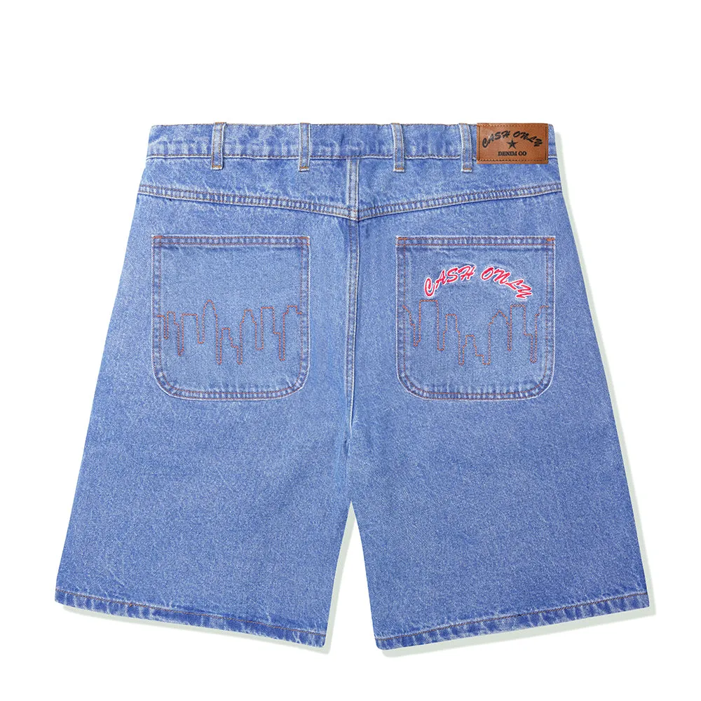 Logo Denim Shorts