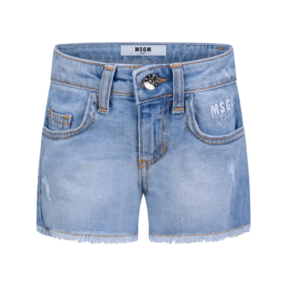 MSGM Girls Shorts - Denim Shorts