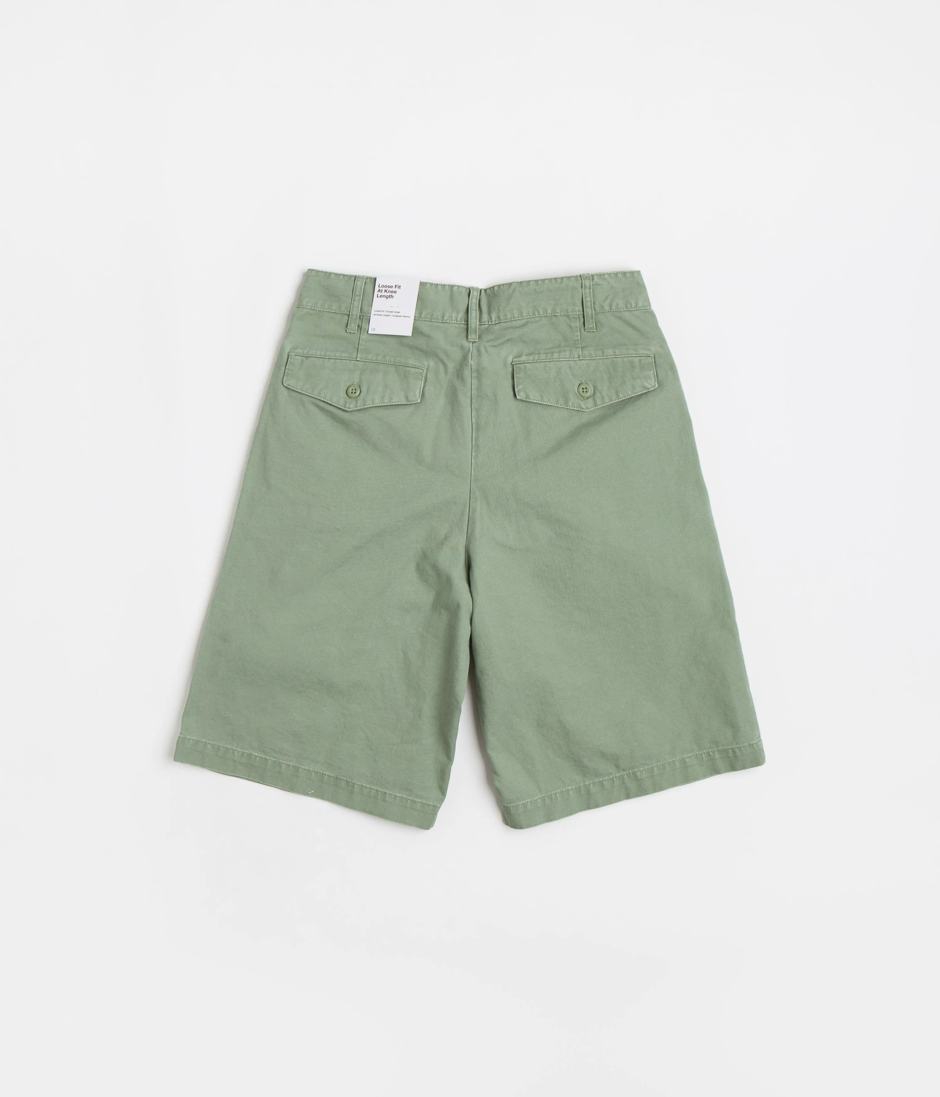 Nike Pleated Chino Shorts - Oil Green / White