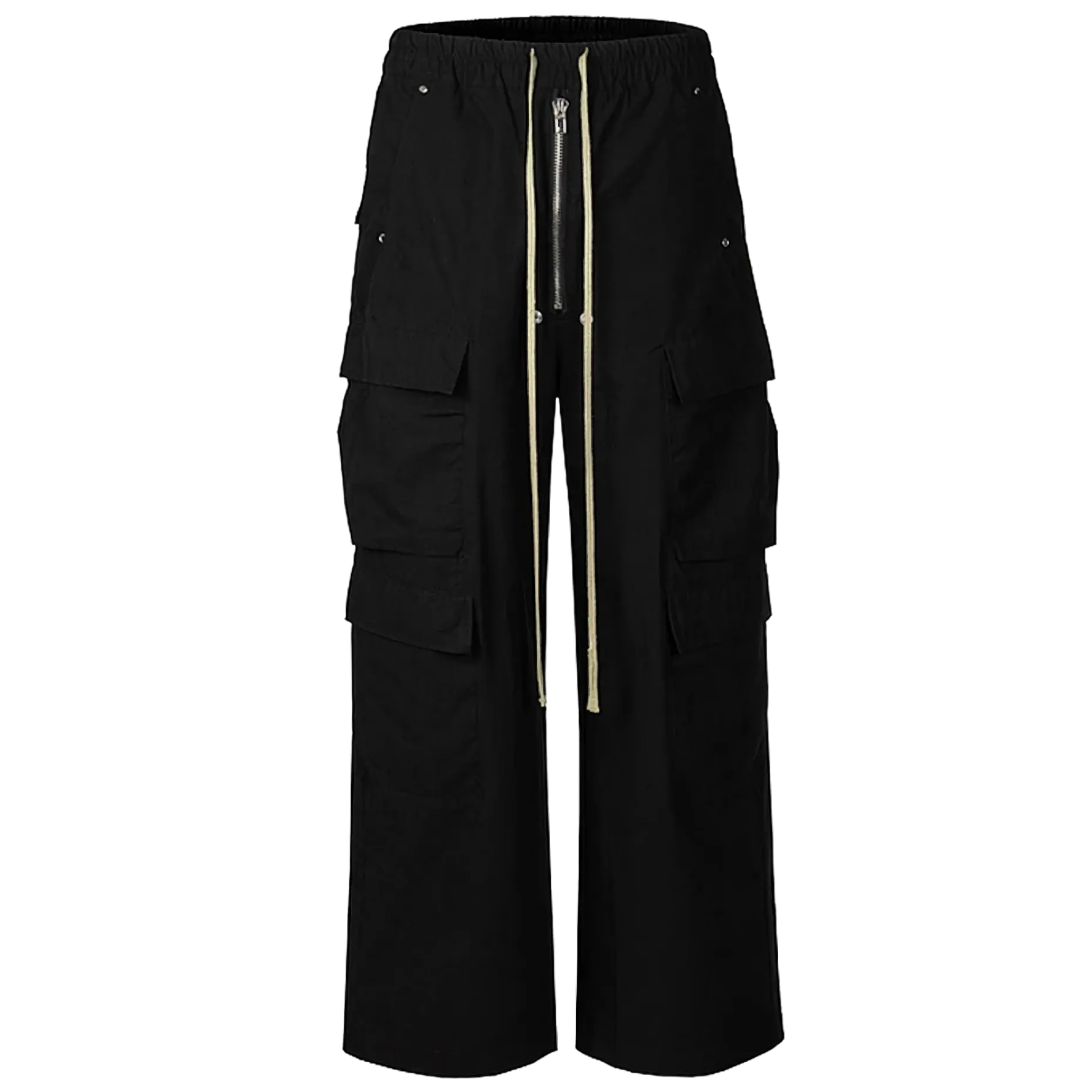 Noir Utility Drawstring Pants