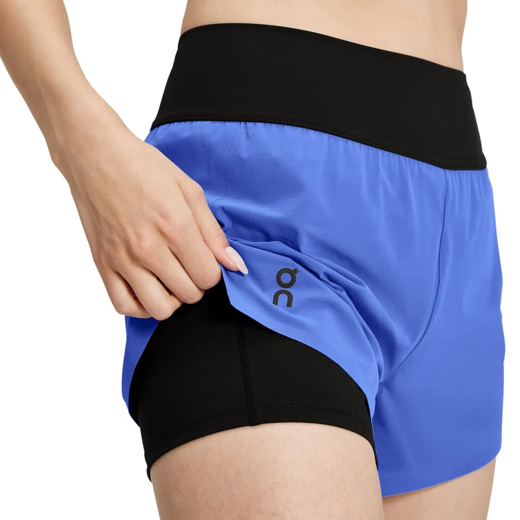 On Running Running Shorts (Womens) - Cobalt/Black