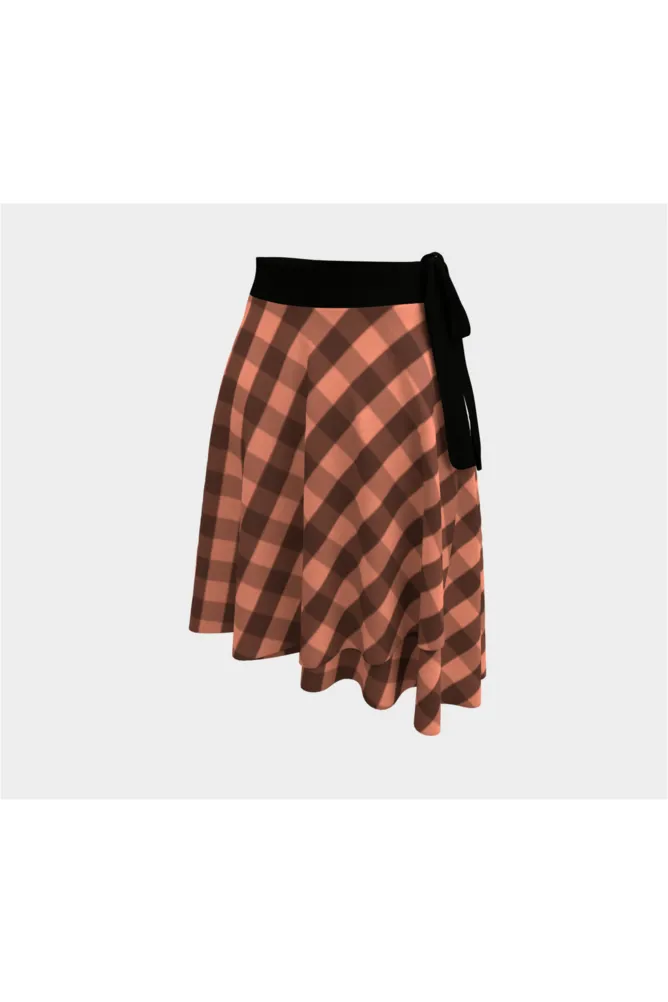 Plaid Bare Wrap Skirt