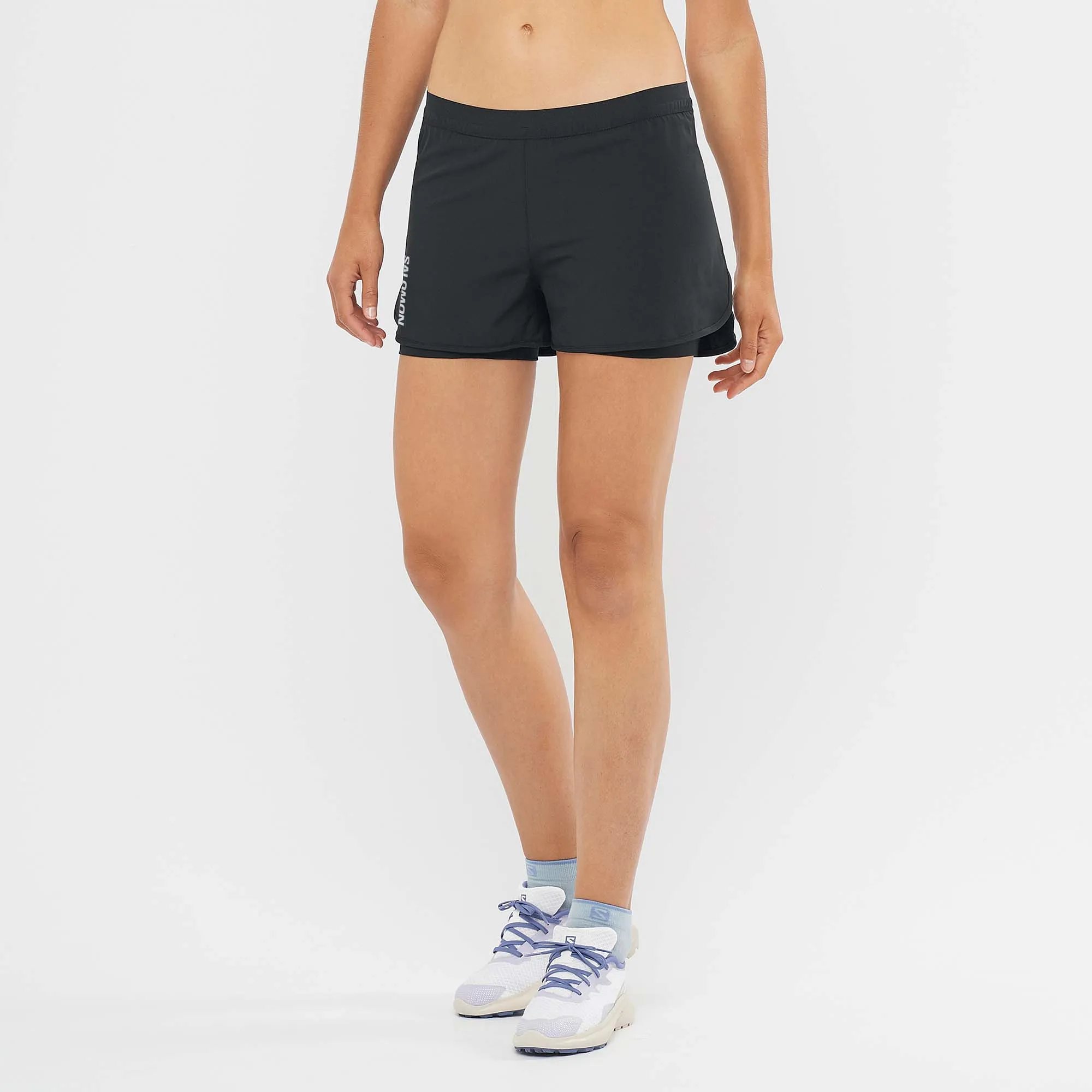 Salomon | Women's Cross 2in1 Shorts - Deep Black