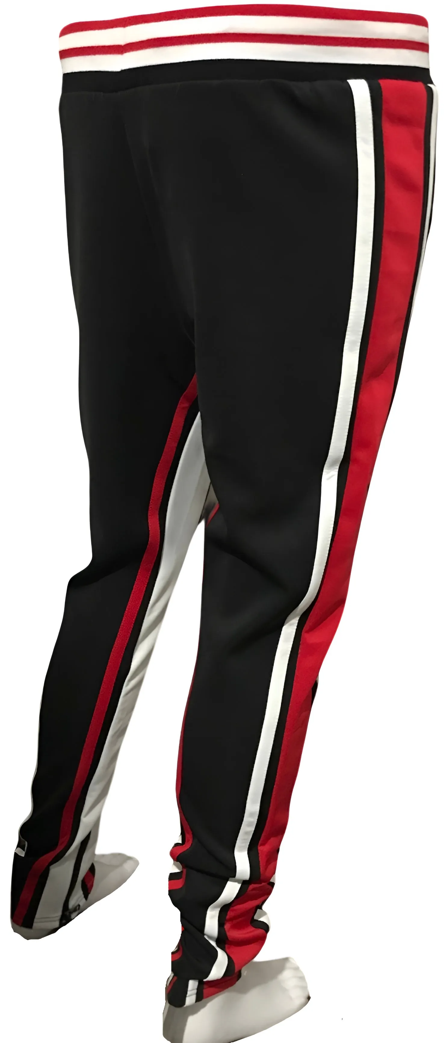 ^UCXX^ (BLACK-MULTI) TRACK PANTS (ANKLE ZIPS)