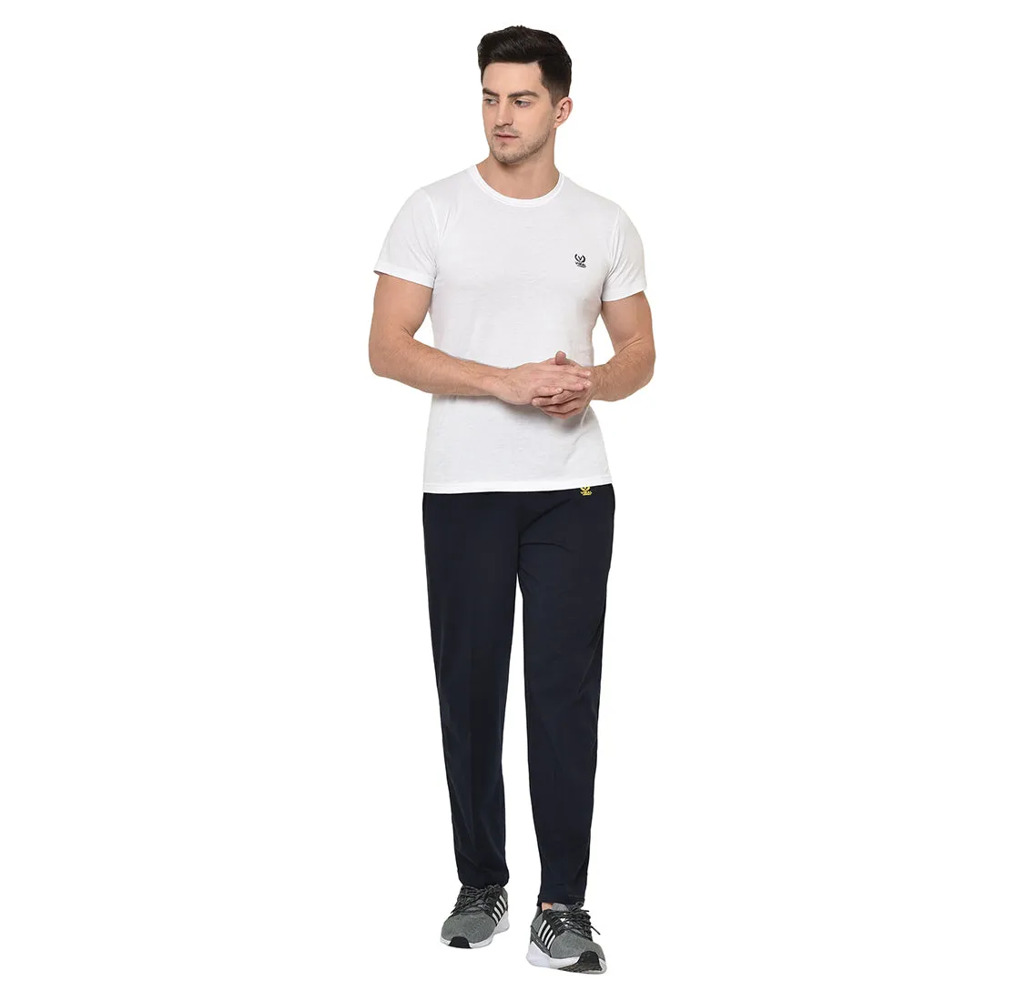 Vimal Jonney Dark Blue Cotton Trackpant For Men's