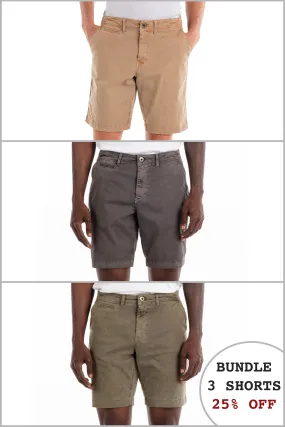 Walden 9" Chino Short 25% Off Bundle - Khaki, Fog, and Olive