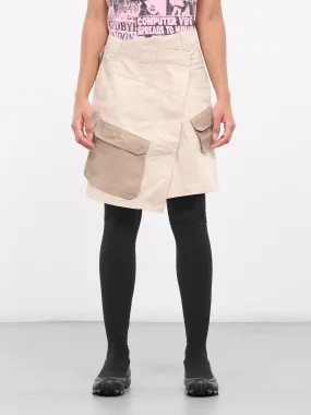 Wrap Cargo Skirt (MR821W-BEIGE)